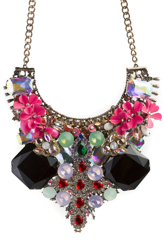 Onyx Crossed Flowers