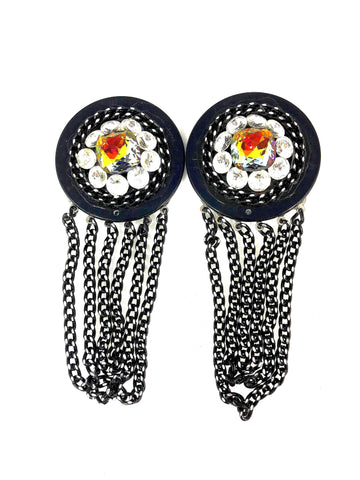 Chained Watermelon Earrings