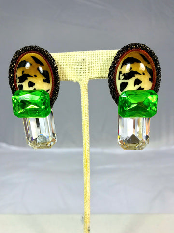 Tiger Lime Earrings