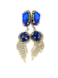 Cobalt Headlight Earrings